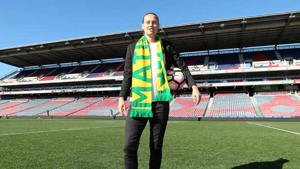 Emily van Egmond has lauded the growth of women’s football in Australia and says hosting a World Cup on home soil would be ‘massive’ for the sport.